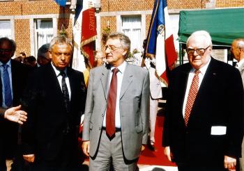 Avec Pierre MAUROY, ancien 1er Ministre et Bernard DEROSIER, Prsident du Dpartement du Nord