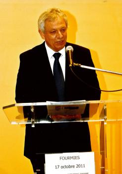 Jean-Luc PERAT lors de son intervention, le 17 octobre 2011  Fourmies Salle N.MANDELA